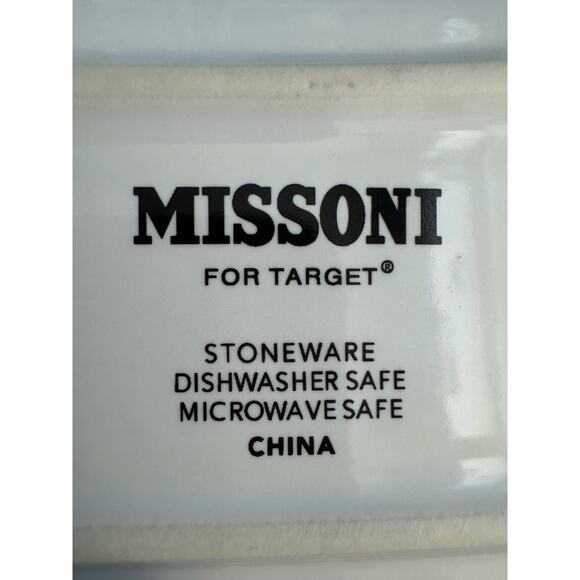 Missoni for Target Geometric Stoneware Curved Appetizer Plates - Picture 10 of 10